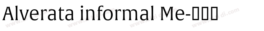 Alverata informal Me字体转换